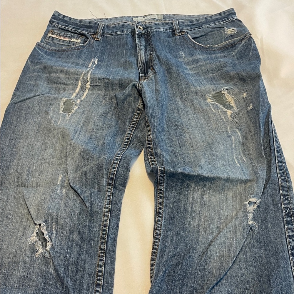 Men's Distressed Blue Jeans PACO